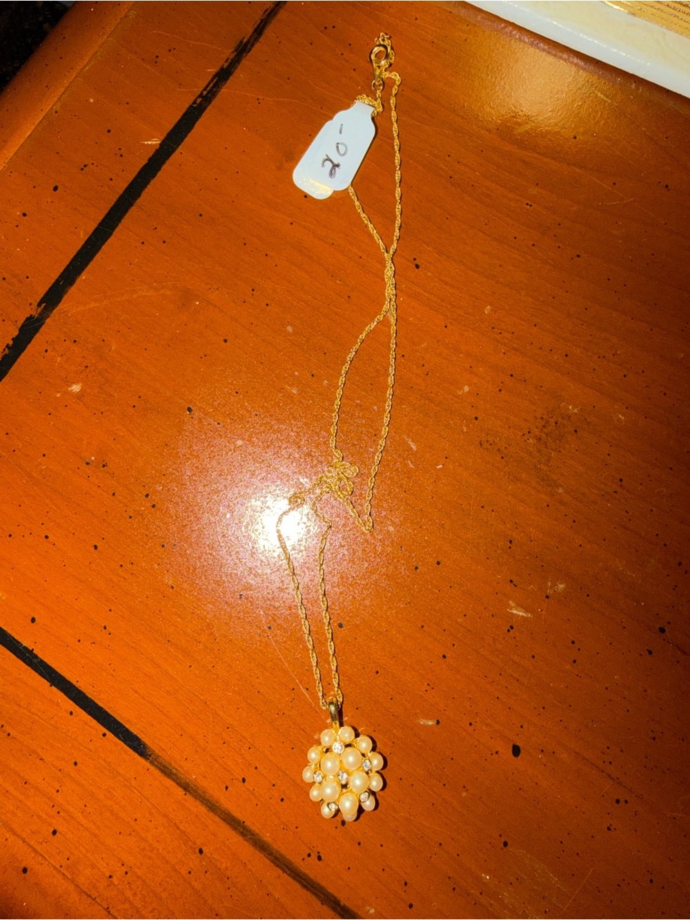 🗽Gold Pearl Cluster Pendant Necklace - Women Jewelry